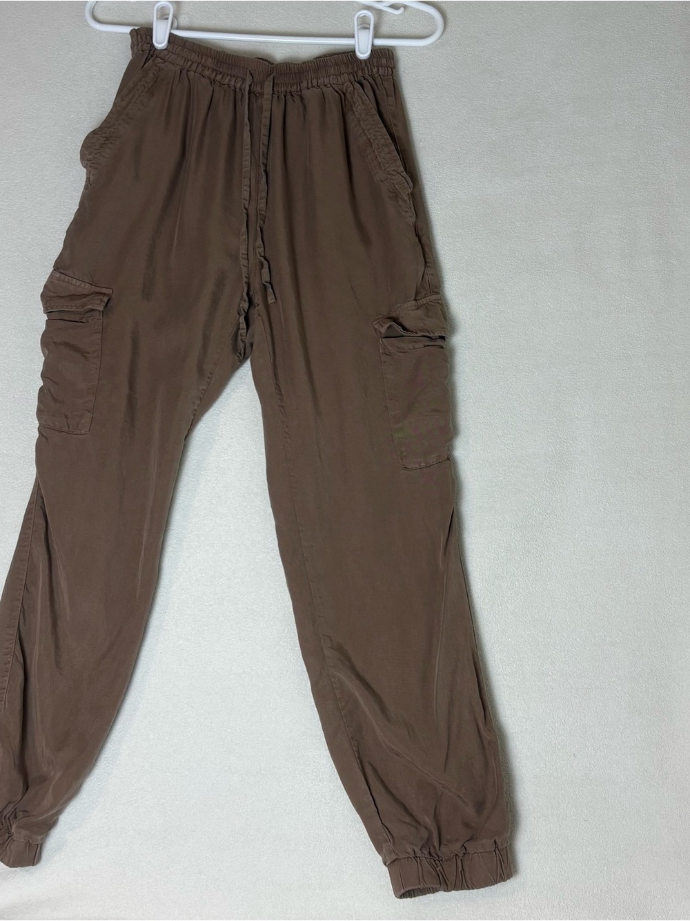 Women's Brown Cargo Jogger Trousers